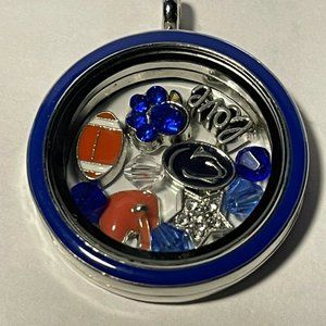 Penn State Nittany Lions NCAA Memory Charm Locket w/ 22 IN chain NEW